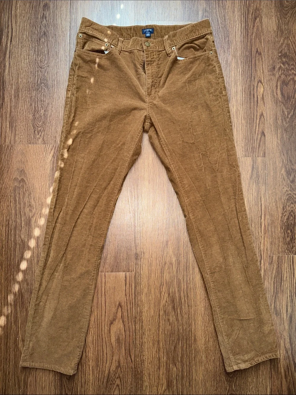 J. Crew Men's Corduroy Pants in Warm Caramel
